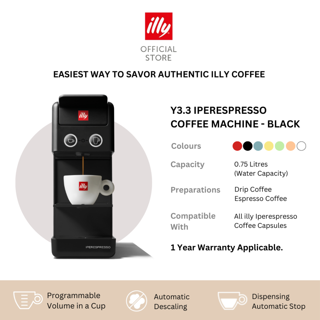 illy Y3.3 iperEspresso Coffee Machine Shopee Malaysia