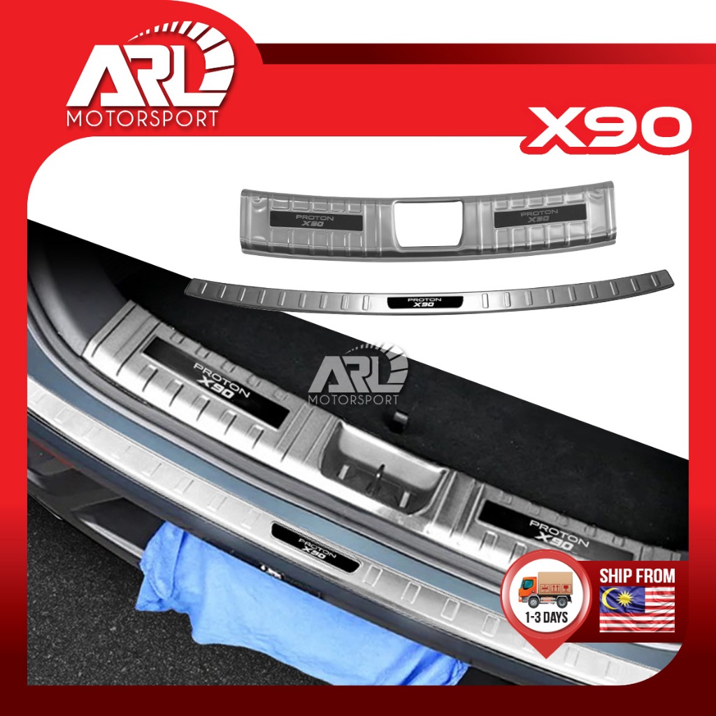 Proton X90 (2023-2025) Rear Bumper Protector Titanium Black - In Or Out ...