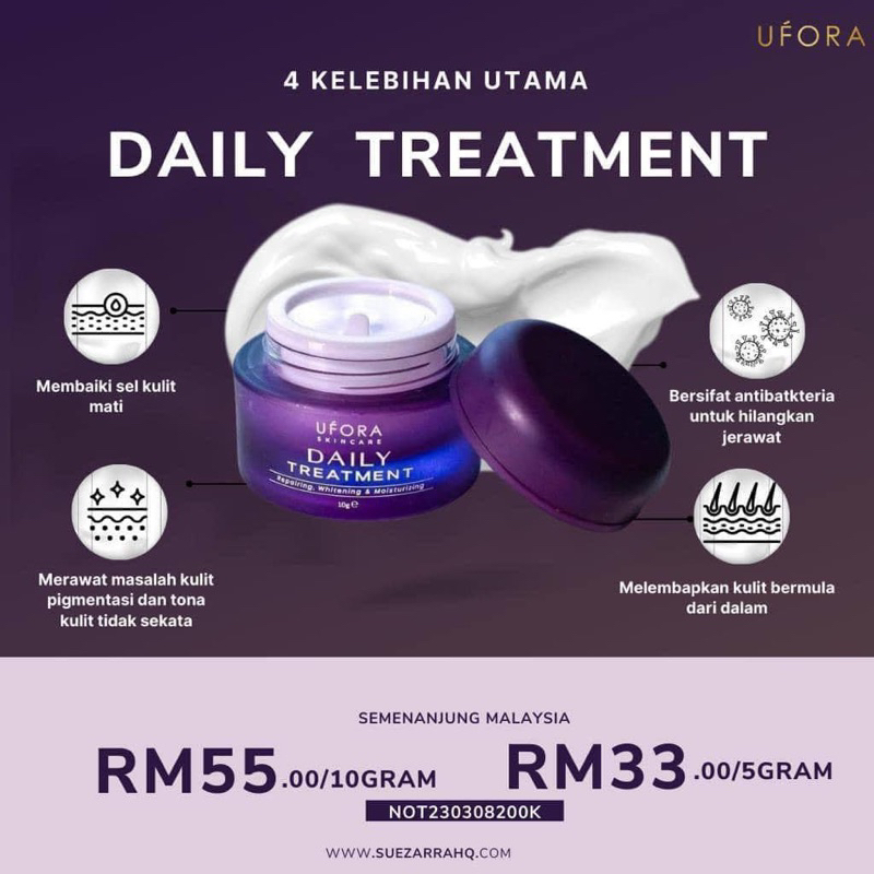 DAILY TREATMENT UFORA 10g | Shopee Malaysia