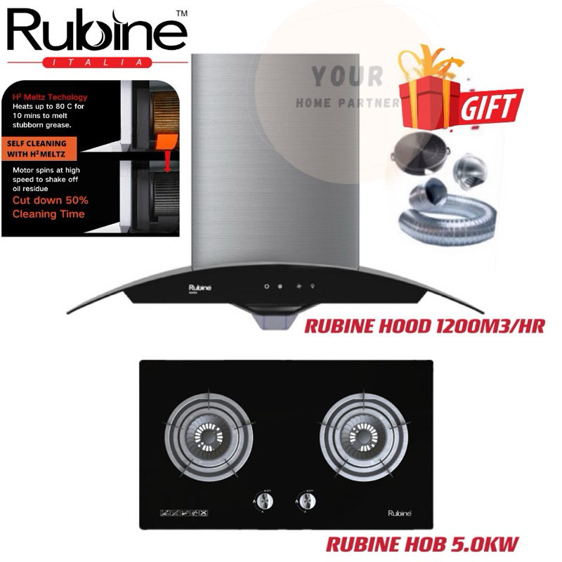 Deal]Rubine Designer Cooker Hood RCHMARIASS Self Cleaning