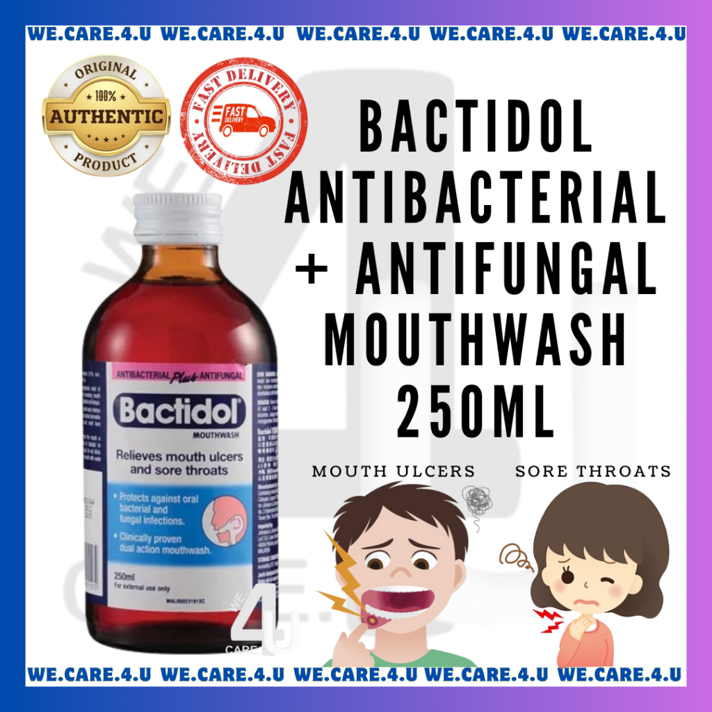 ~BACTIDOL ANTIBACTERIAL & ANTIFUNGAL SORE THROAT & ULCER FAST RELIEVE ...
