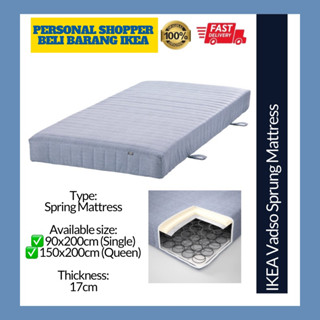 Ikea malvik deals single mattress