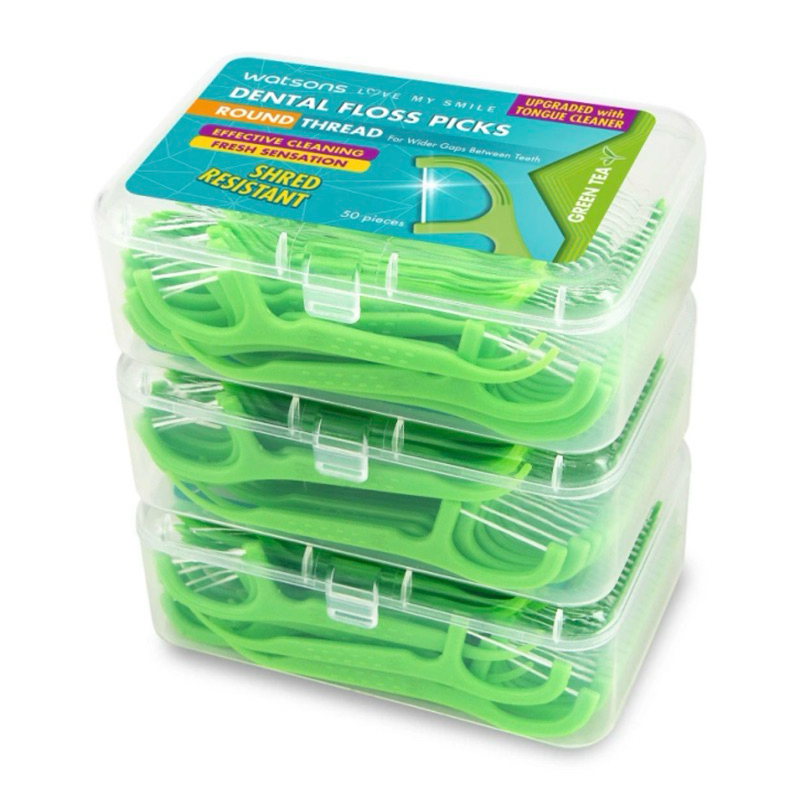 Watson Mint Flat Dental Floss 50’sX3Box | Shopee Malaysia