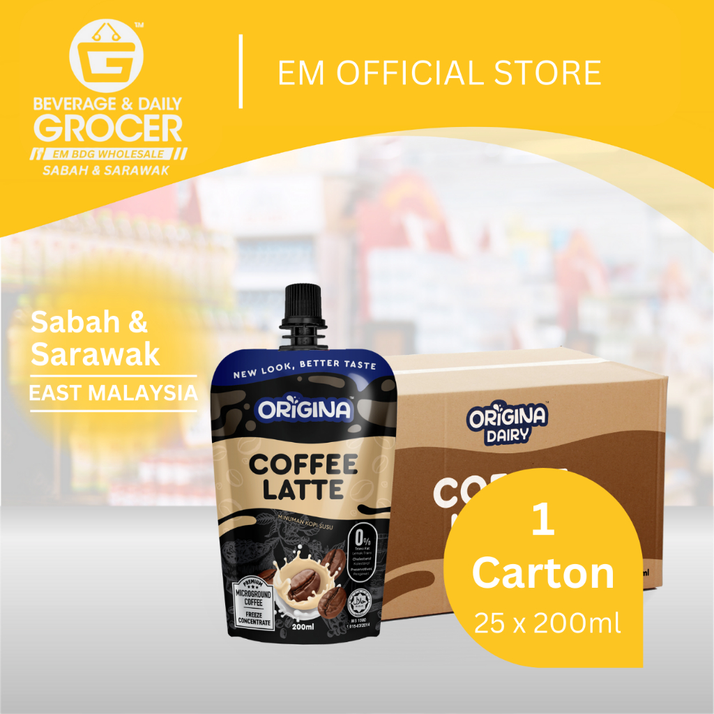 Origina Coffee Latte 25x200ml | Shopee Malaysia