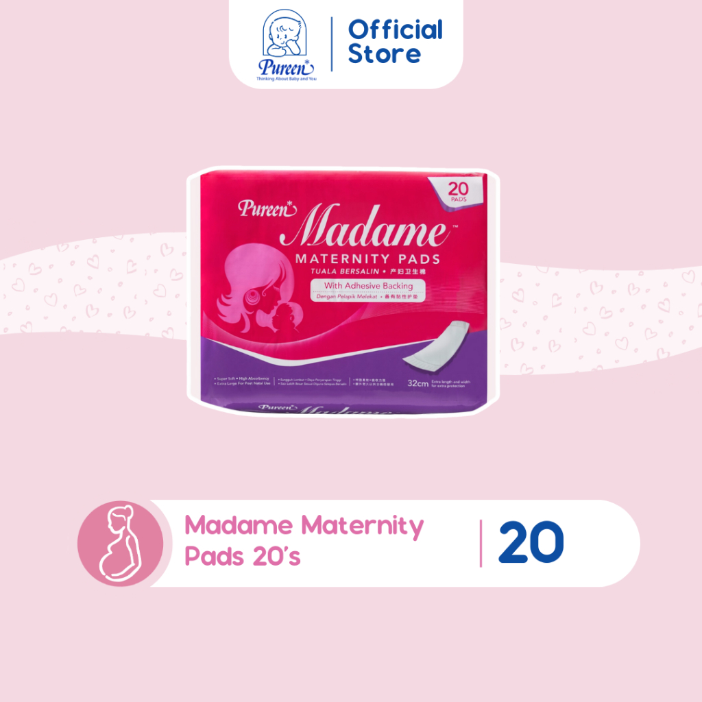 Pureen Madame Maternity Pads 20's - Sunway Multicare Pharmacy Online Store