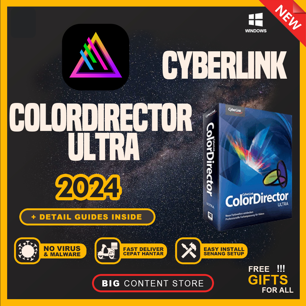 CyberLink ColorDirector💯 EASY INSTALL SOFTWARE 💯 LIFETIME PREMIUM 💯 ...