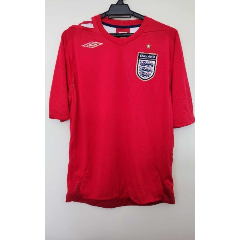 Original England Vintage Football Shirt Maglia AWAY 2006/2008 Umbro