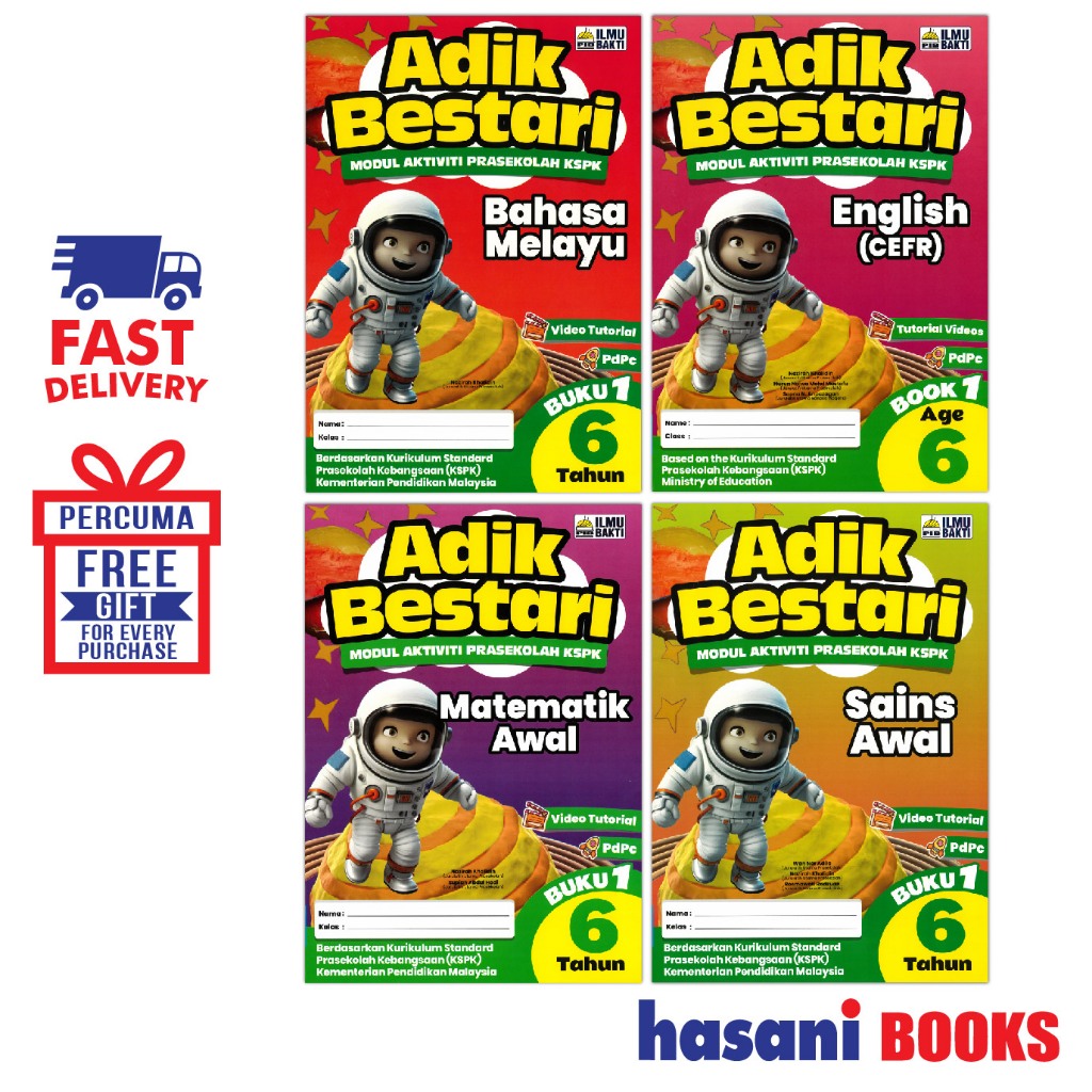 Hasani PIB Modul Aktiviti Prasekolah KSPK Adik Bestari 6 Tahun | Shopee ...