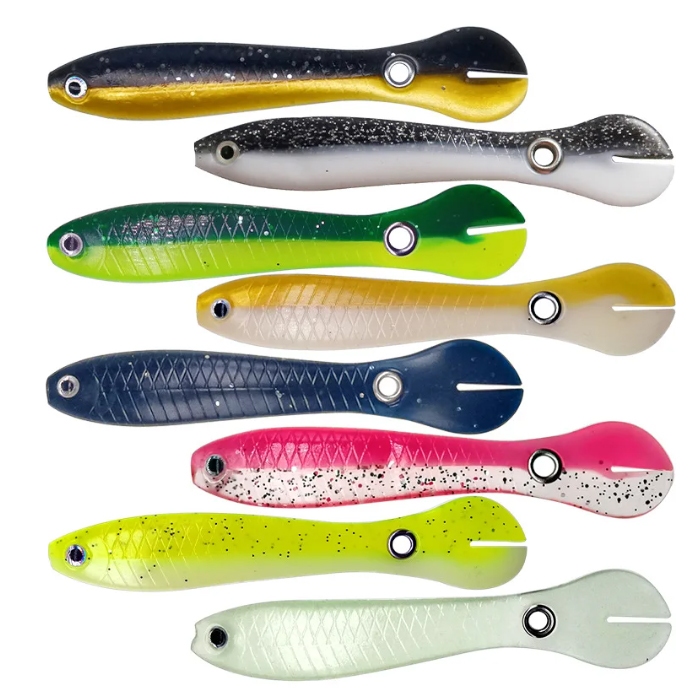 Umpan lembut 10cm6g Wobble Tail Grumpy Lures Carp Bass Fishing | Shopee ...