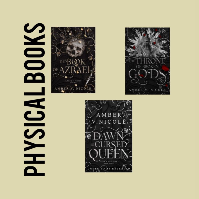 Amber V. Nicole Gods & Monsters (3 books) The Book of Azrael, The Throne of Broken Gods, The