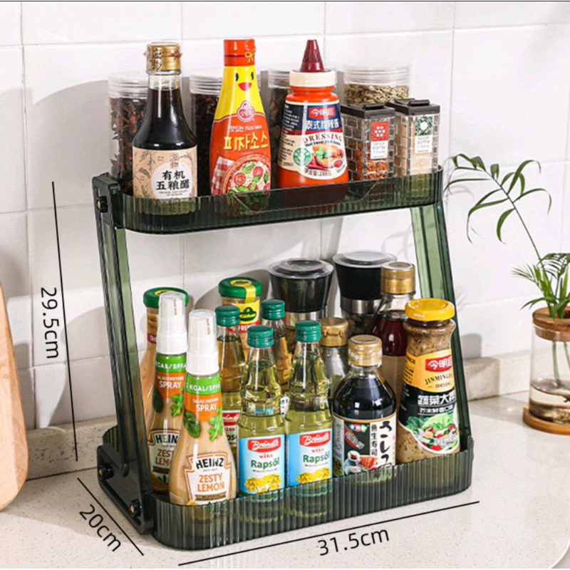 2 tier durable kitchen spices /condiment rack | Shopee Malaysia