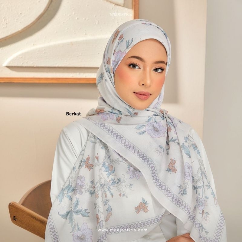 Maejestica RAYA Bawal Printed Premium Cotton Voile New Arrival Raya ...