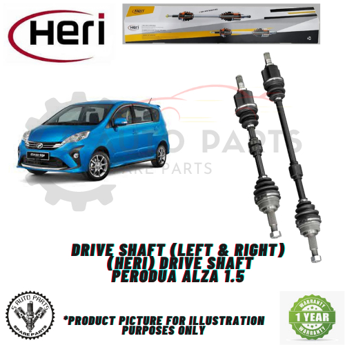 PERODUA ALZA 1.5 DRIVE SHAFT (LEFT & RIGHT) DRIVE SHAFT BRAND HERI