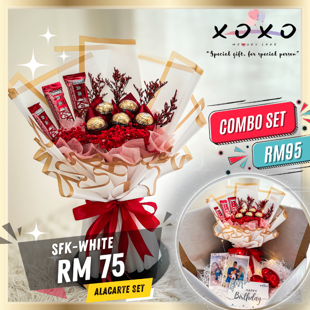 Chocolate Bouquet Surprise Birthday Gift Hadiah Birthday Bunga