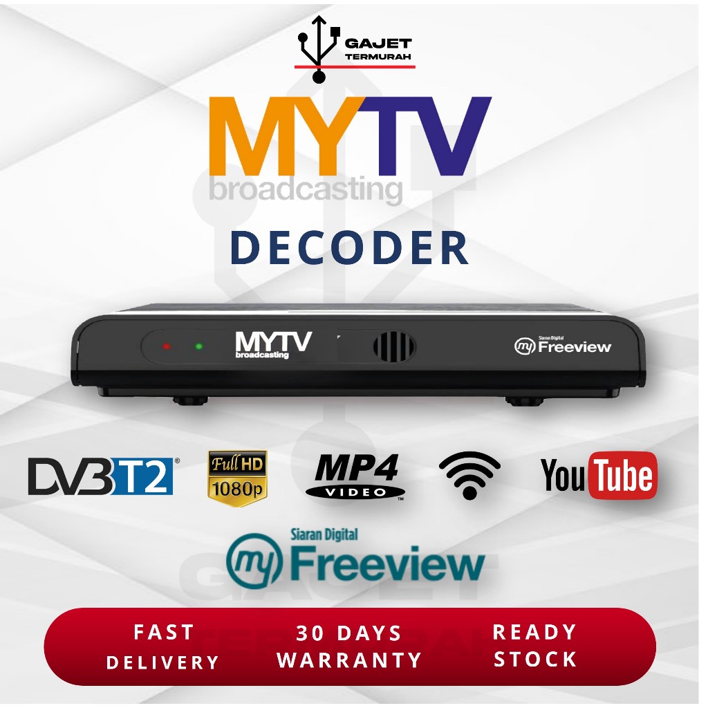 Dekoder MYTV Decoder DVB T2 Myfreeview HDTV Digital TV DVB T2/S2 HD ...