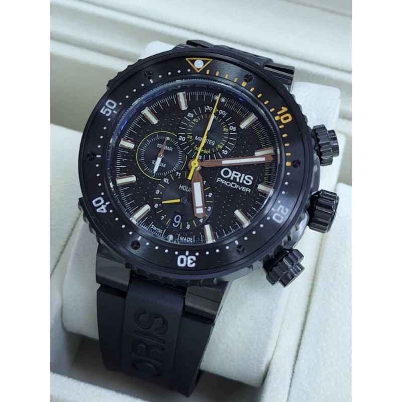 ORISS CHRONOGRAPH IN SIDE ALL WORKING FOR MEN WITH BOX | Shopee Malaysia