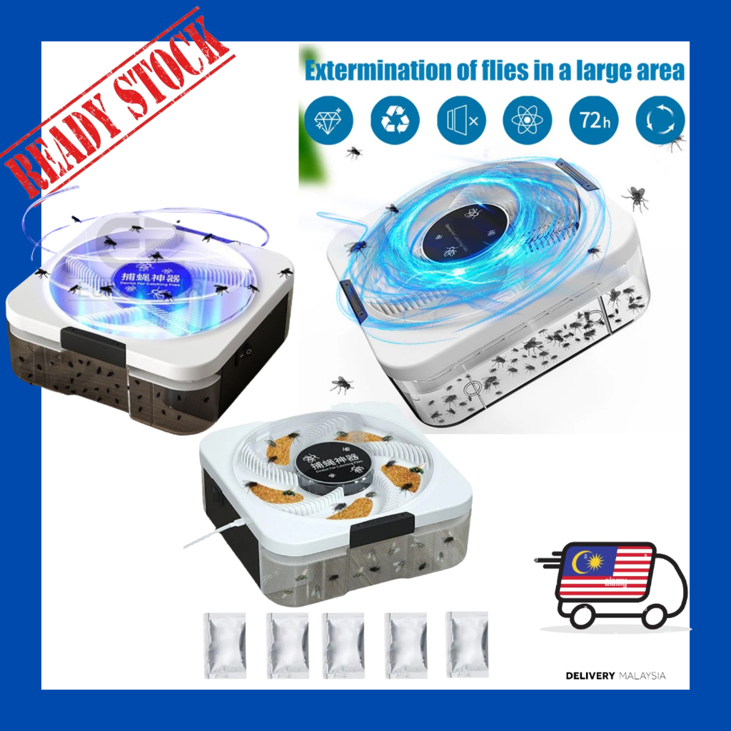 Perangkap lalat elektrik automatik Household electric fly catching ...