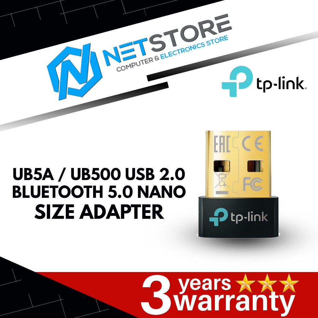TP-LINK UB5A / UB500 USB 2.0 BLUETOOTH 5.0 NANO SIZE ADAPTER | Shopee ...
