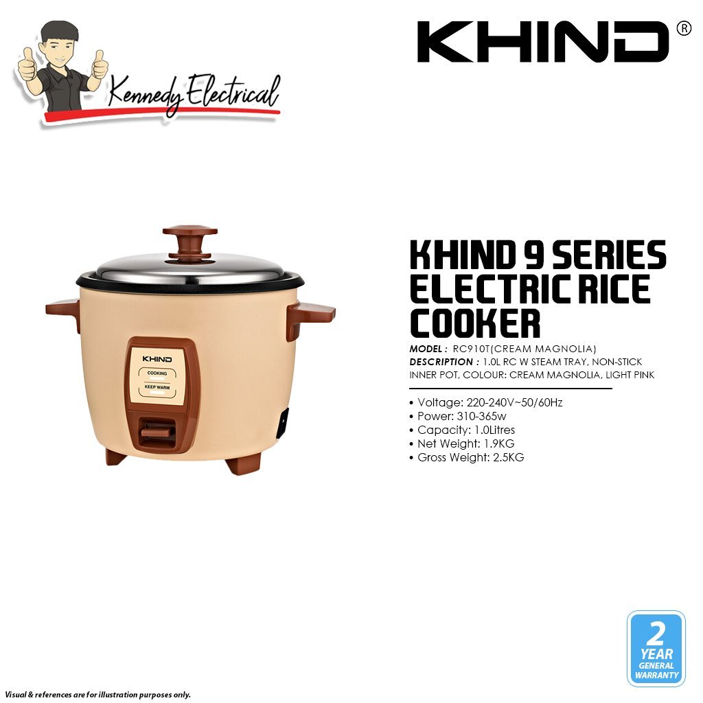 Khind 1.0L 9 Series ELECTRIC RICE COOKER 310W~360W RC910T | Shopee Malaysia
