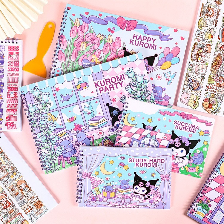 (60 Pages) A5/A4 Size Whitespace Release Paper Book /cartoon sticker ...