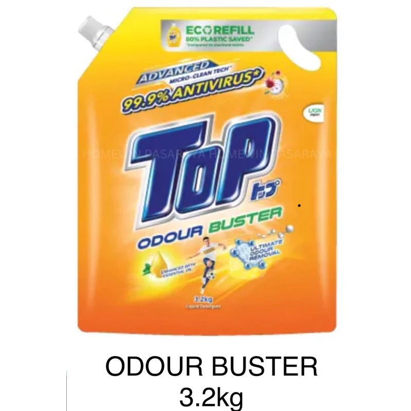 FREE SHIPPING TOP ODOUR BUSTER liquid 3.2kg | Shopee Malaysia