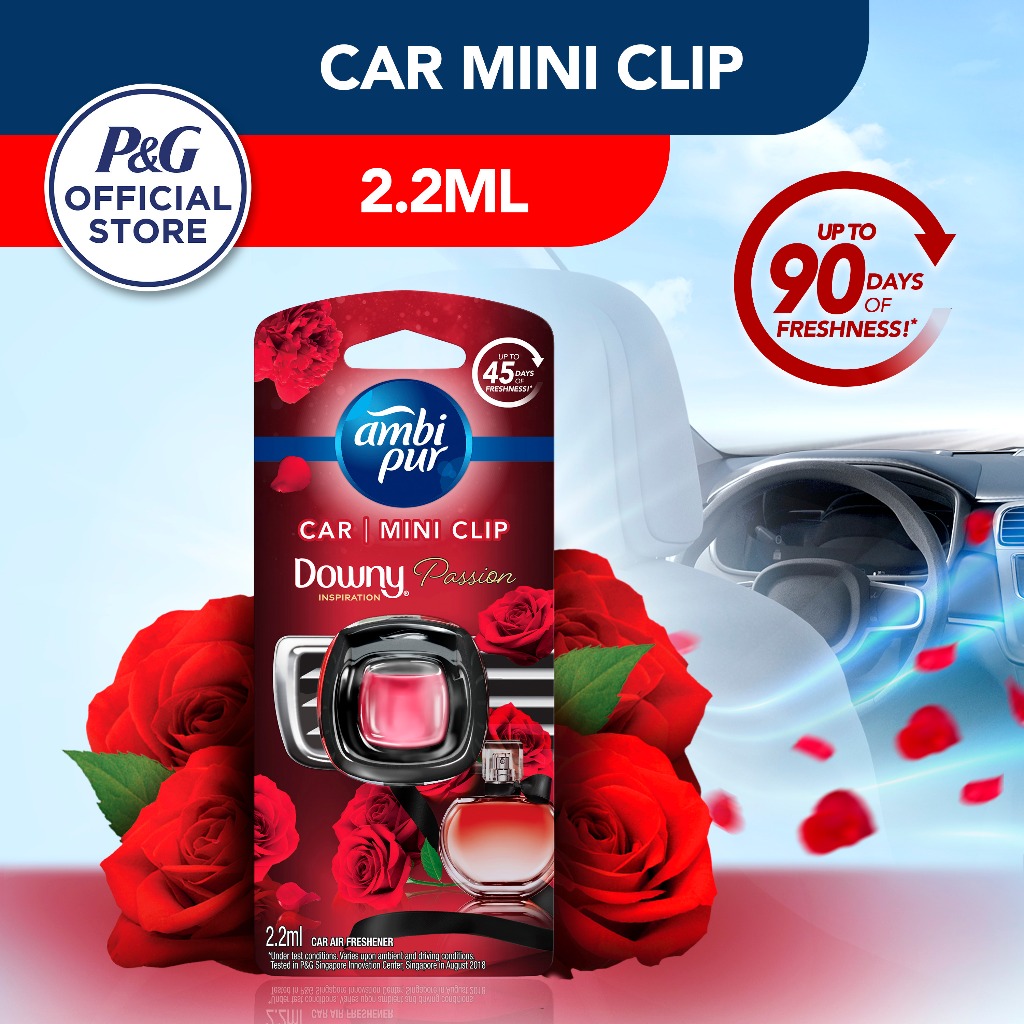 Ambi Pur Car Mini Clip Downy Passion Inspiration Car Air freshener 2 ...