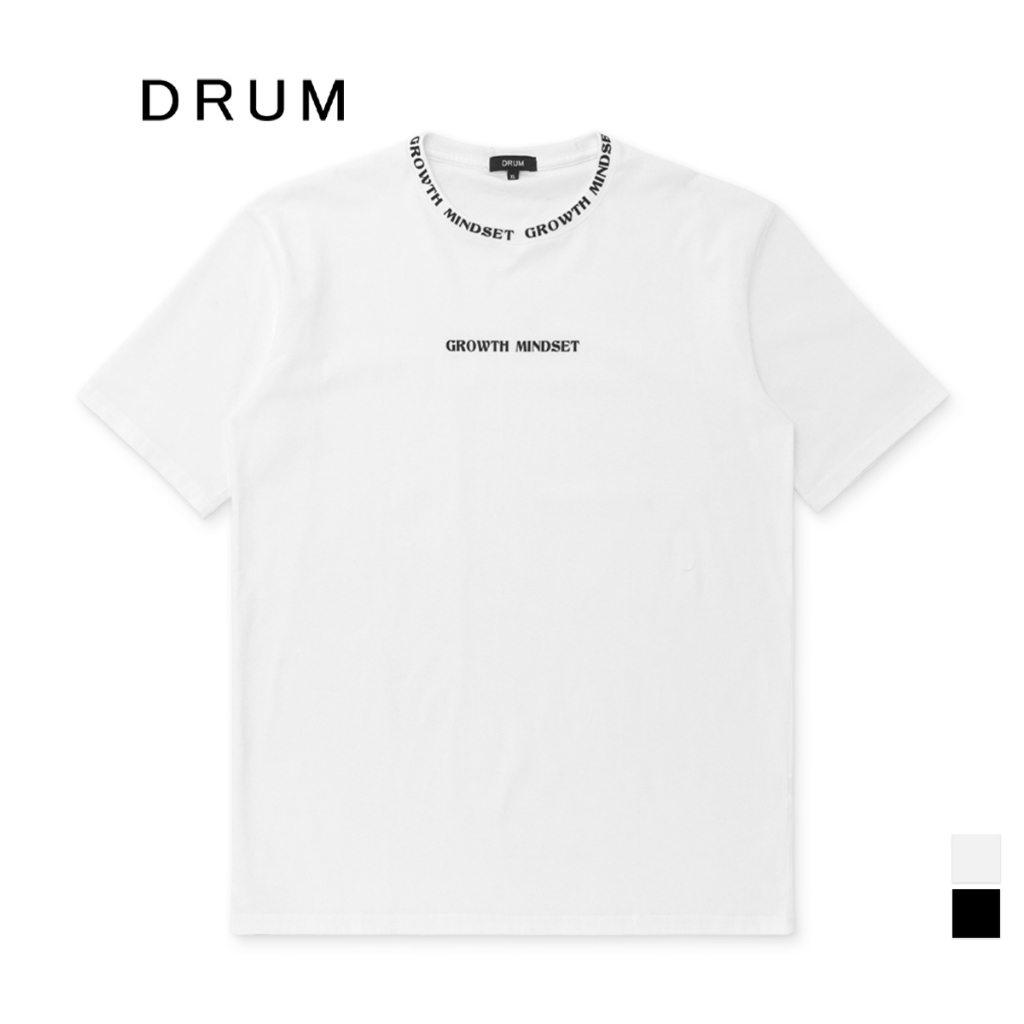 DRUM Growth Mindset Tee- White/Black | Shopee Malaysia