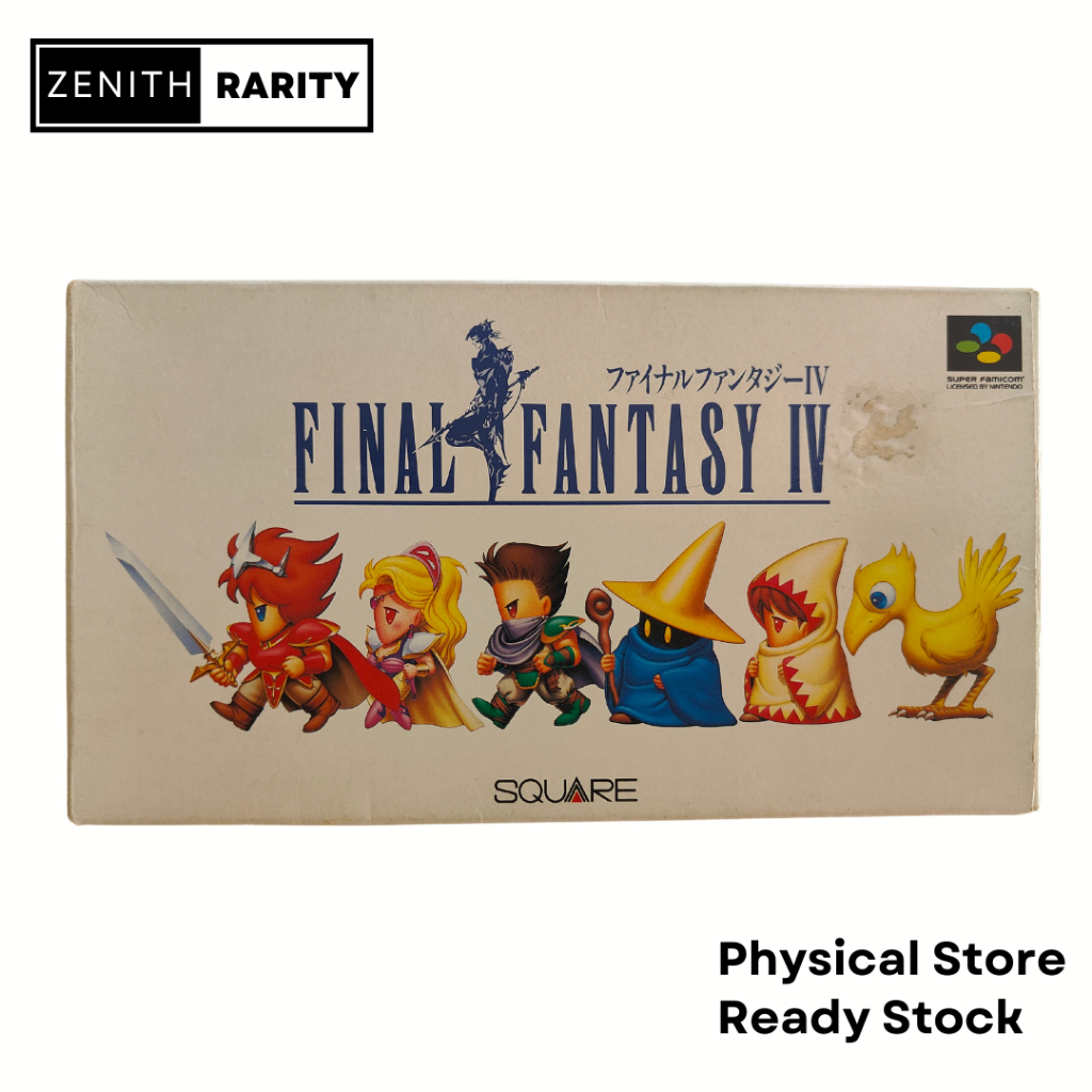 Zenith Rarity Nintendo Super Famicom SFC game Final Fantasy 4 boxset ...