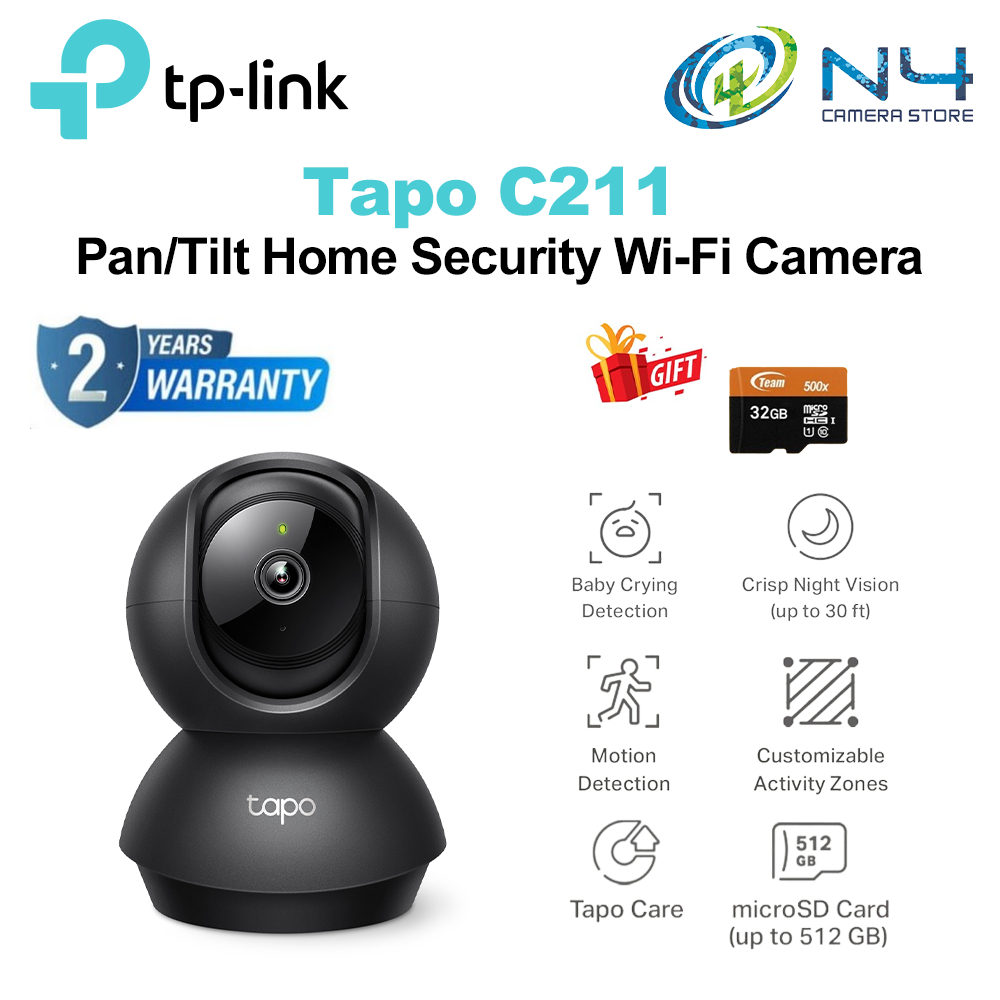 TP LINK TAPO C211 2K QHD Pan Tilt Home Security Wi Fi Camera Shopee