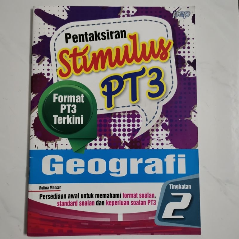 Pentaksiran Stimulus PT3 Geografi Tingkatan 2 buku latihan Form 2 Geography exercise book