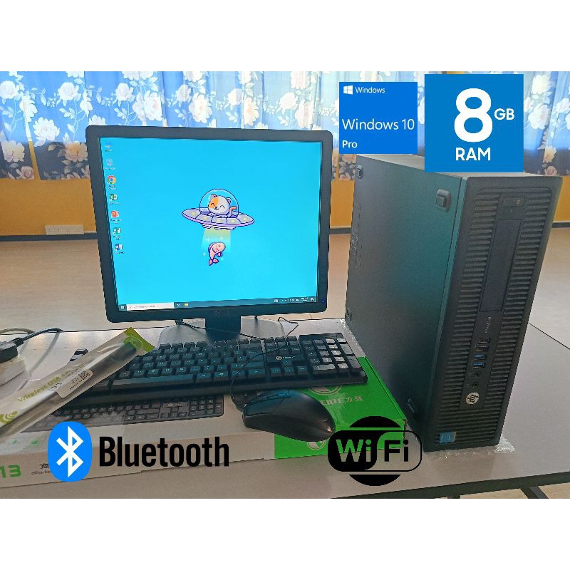 SET KOMPUTER DESKTOP REFURBISHED HP ELITEDESK G1 SFF INTEL CORE I3 4TH ...