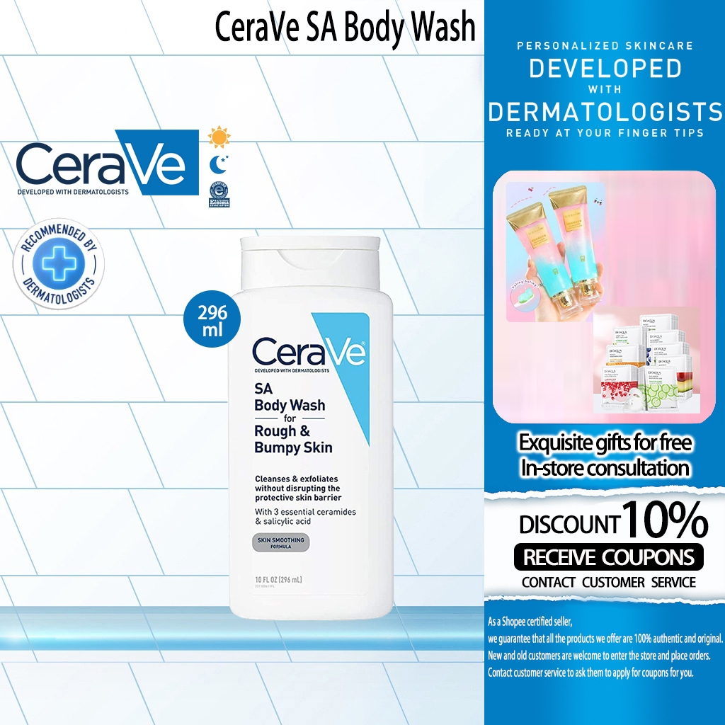 CeraVe Body Wash Salicylic Acid SA Body Wash for Rough & Bumpy Skin