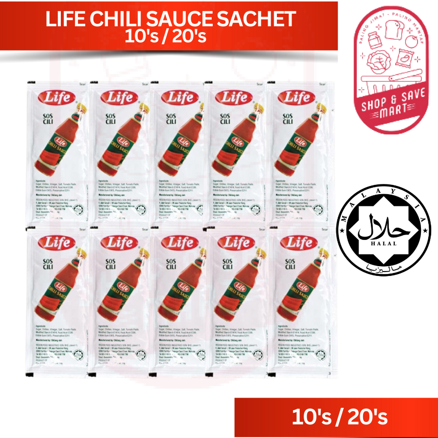Life Chili Sauce Sachet / Tomato Sauce Sachet 10g 10s x 10g Sos