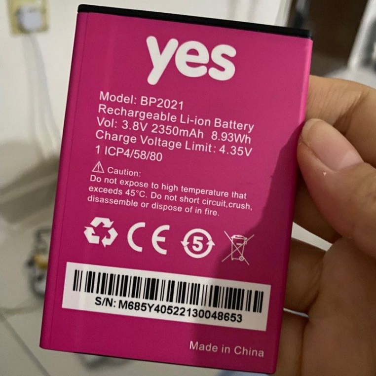 Yes Altitude 3 M685Y4 BP2021 2350MAH Pink Bateri Fone Cikgu Fon M685 ...