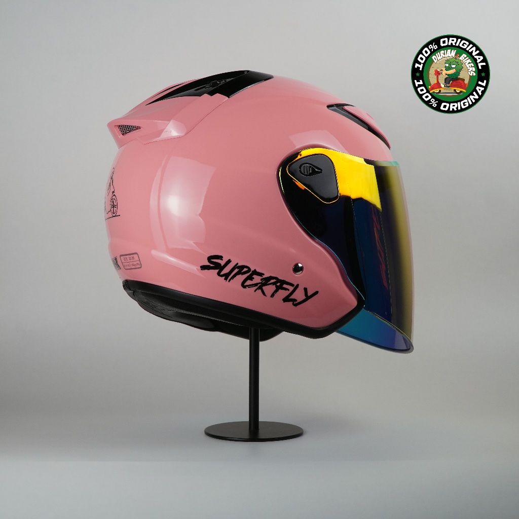 NHK Helmet X SUPERFLY R6 v2 Solid (Nardo Pink Glossy) | Shopee Malaysia