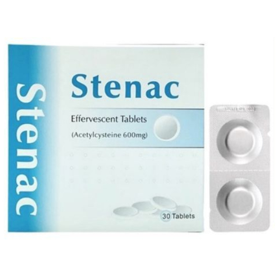 Stenac Acetylcysteine 600mg Effervescent Tablet 2's x 15 Strips ...