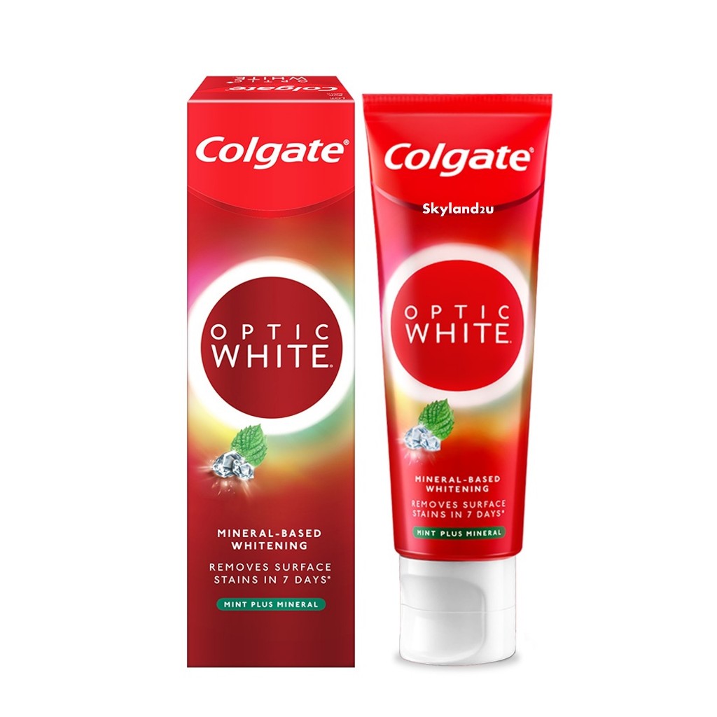 Colgate Optic White Mint Plus Mineral Whitening Toothpaste 100g Expiry ...