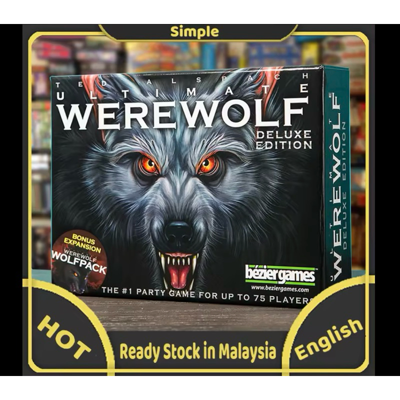 Werewolf Deluxe Board Games Laminating Film Waterproof Cards werewolves