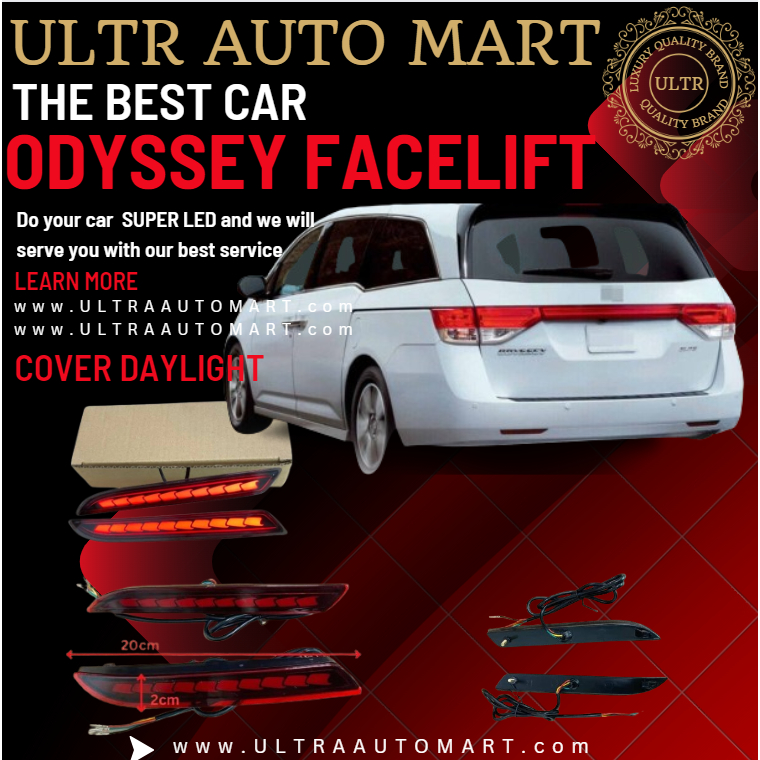 Réflecteur Arrière Droit AUXITO Pour Honda Odyssey 2011-2017 – ABS Rouge, étanche IP67
