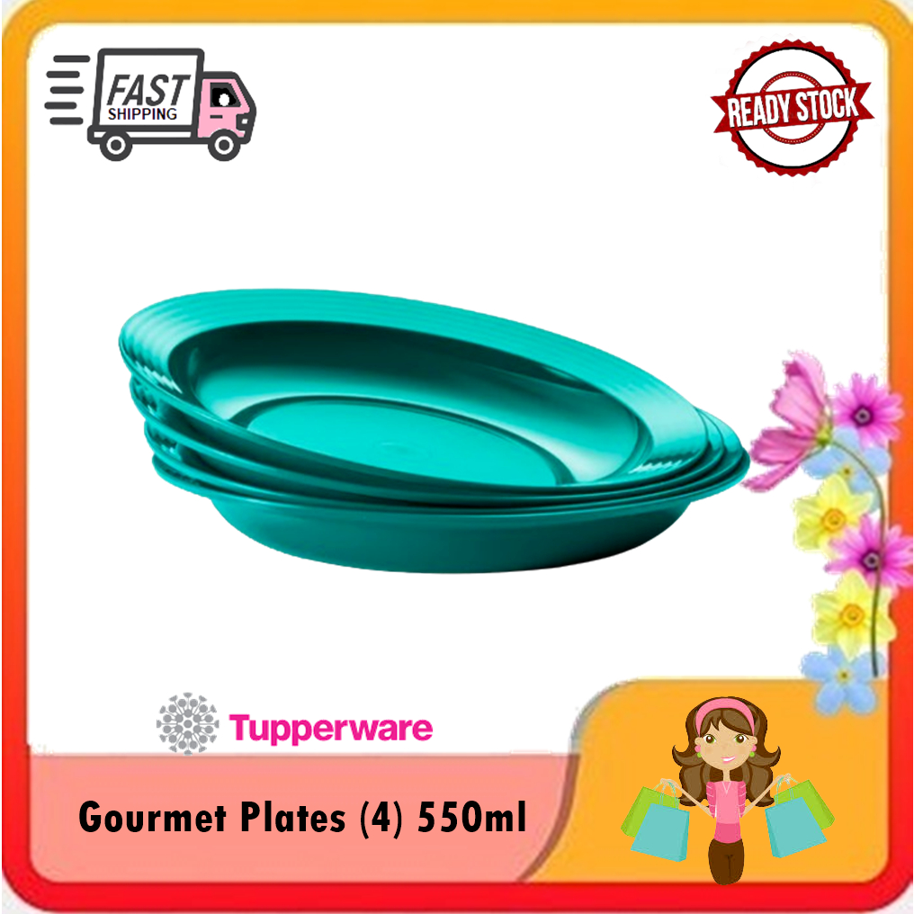 Tupperware Gourmet Plates (4) 550ml | Shopee Malaysia