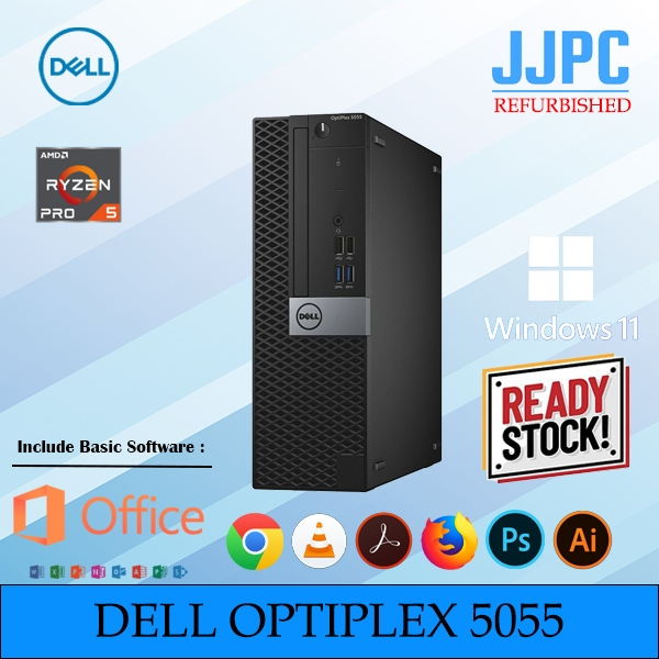 Dell Optiplex 5055 SFF Business Desktop PC(RYZEN 5 PRO 2400G