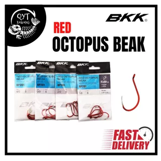 BKK Red Octopus Beak Fishing Hookp