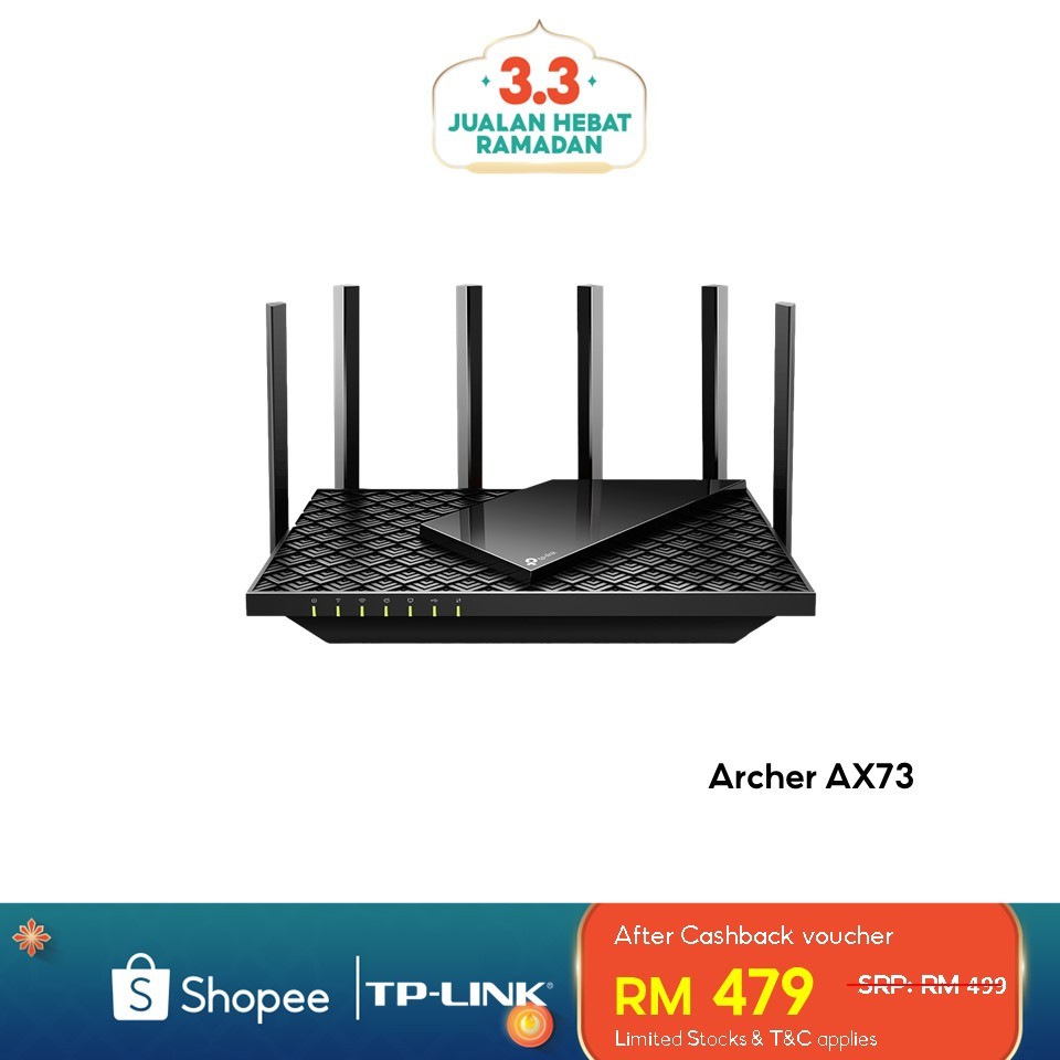 TP-Link Archer AX73/AX72 AX5400 Dual-Band Gigabit Wifi 6 Router with ...