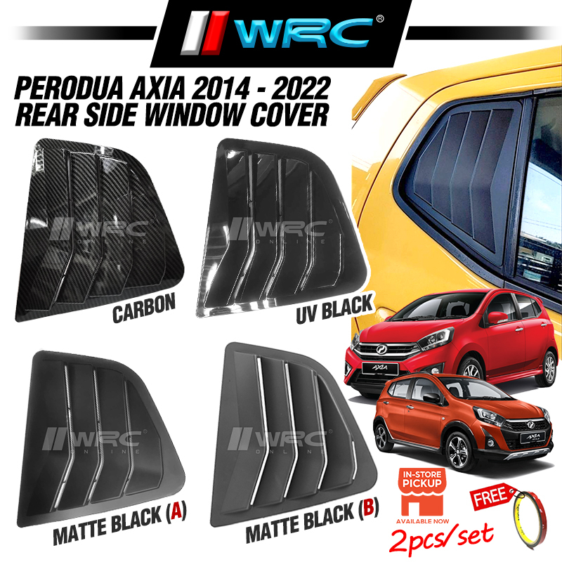 Perodua Axia Rear Side Window Protector Cover ( Mustang Style ) ( 2pcs ...