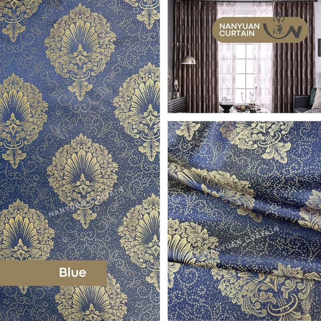 #NYC004 Fashion classic luxury Linen Curtain Hari Raya | Raya Langsir ...