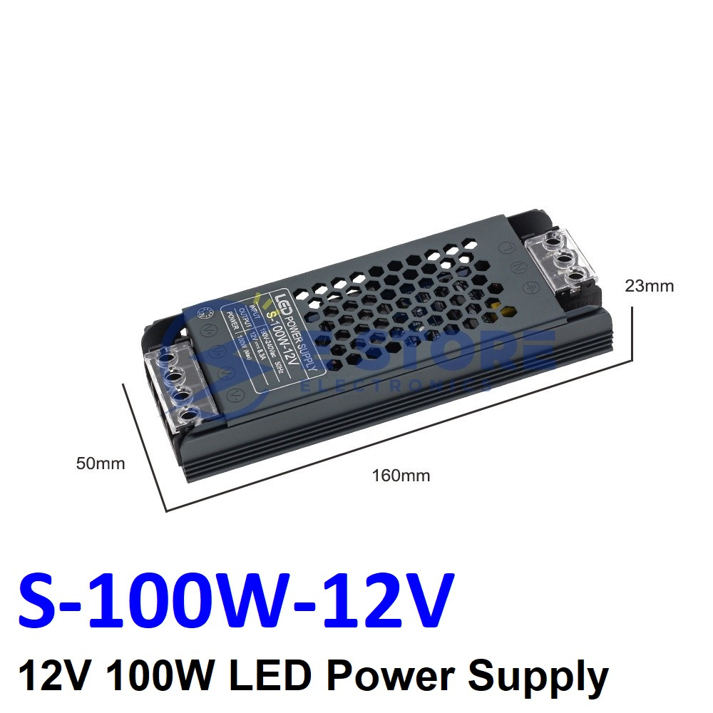 QYR 60W 100W 150W Ultra Slim Step Shape DIN Rail Power