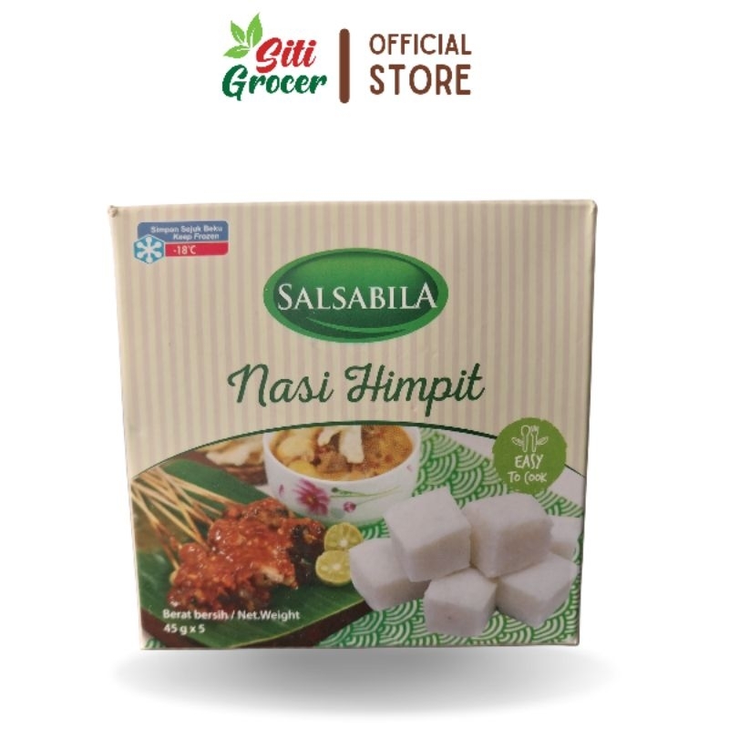 SALSABILA Nasi Himpit Tanpa Plastik 45g x 5 bungkus Traditional ...