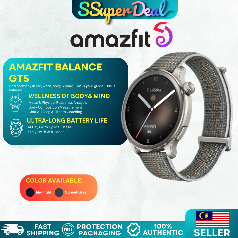 Amazfit Balance (GTR 5) Lifestyle Smartwatch | Shopee Malaysia