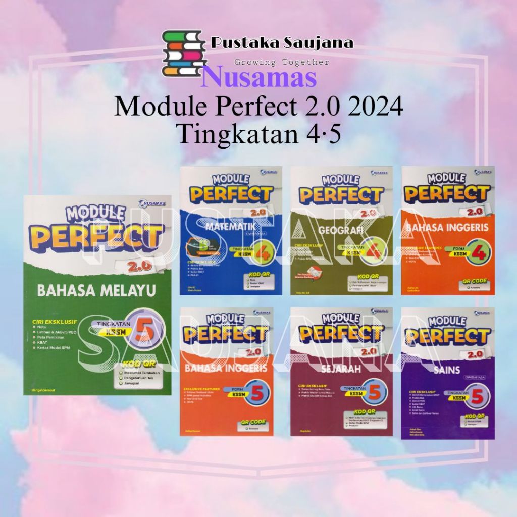 [Saujana] NUSAMAS: Modul Perfect 2.0 KSSM 2024 Tingkatan 4·5 | Shopee ...