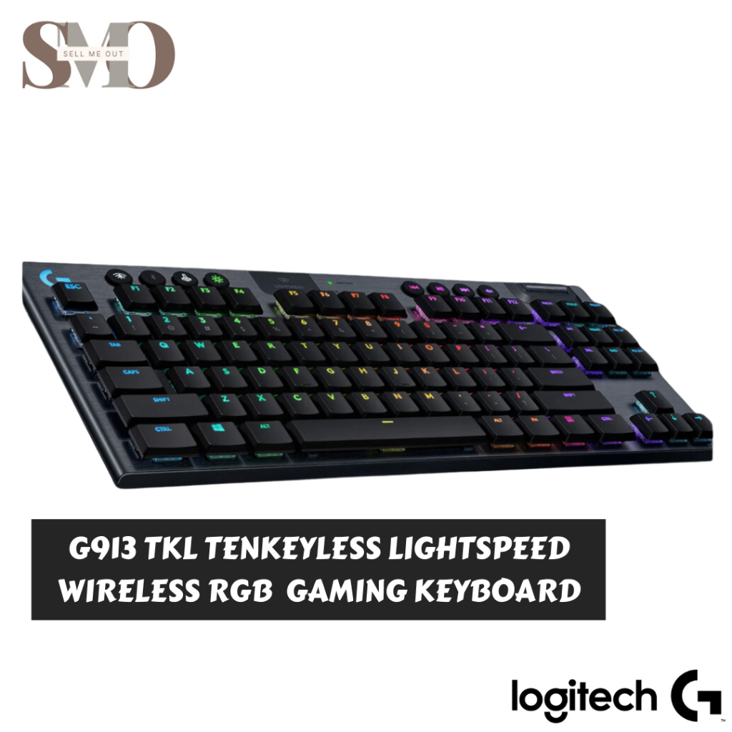 Genuine Logitech G913 TKL TENKEYLESS LIGHTSPEED WIRELESS RGB with 